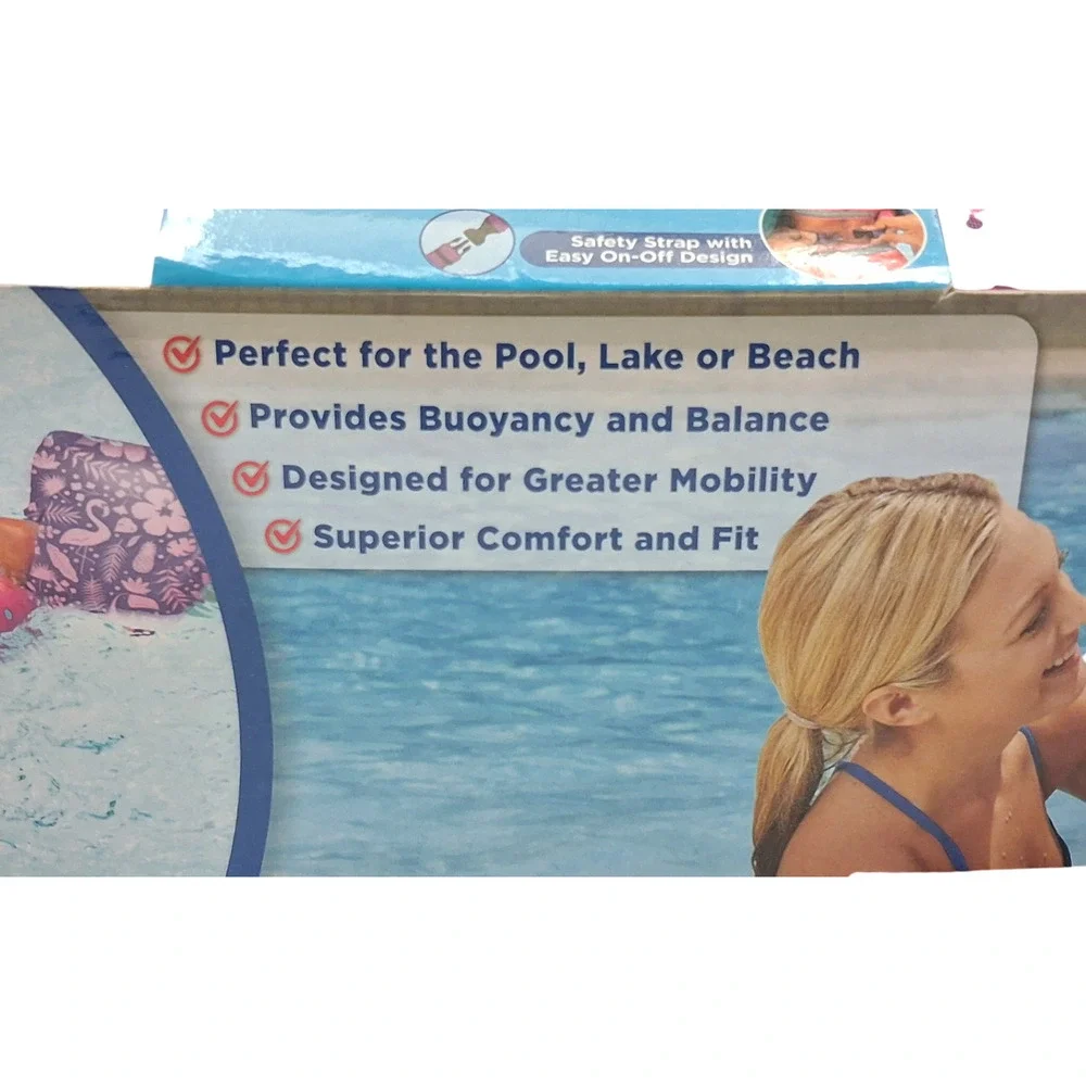 SwimSchool Ultra-Fit Tot Swimmer Float Level 3 Age 4-6 Years Pink 50LBS Max New